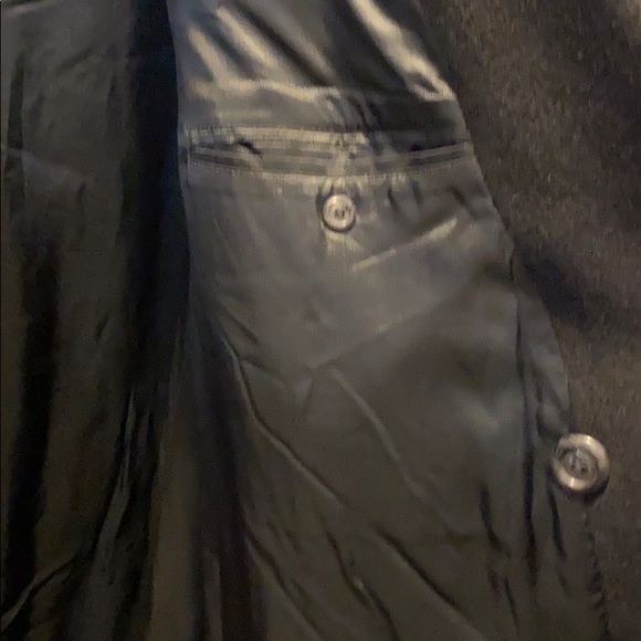 diSilver Cashmere Blend Extra Long Domino Overcoat, New with Tags - Picture 7 of 15